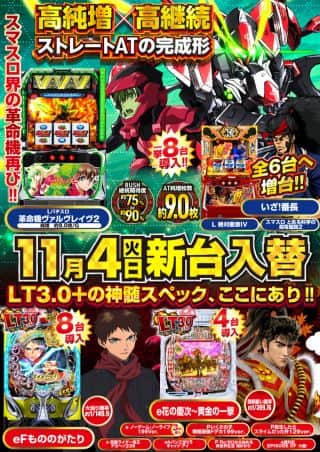 スマスロ界の革命機再び!!梅津店新台情報!!