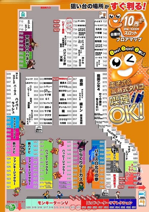 長野県　イーアサヒ　長野稲葉店　長野市 フロアマップ2