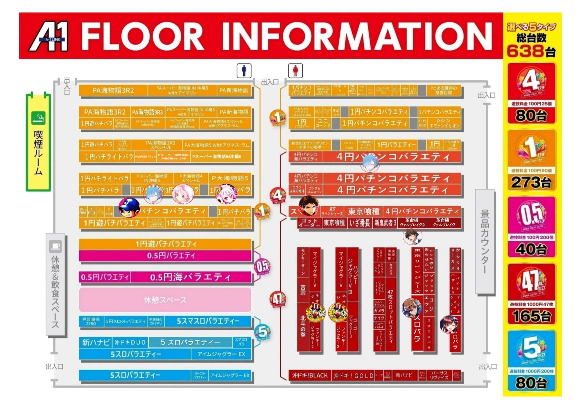宮崎県　エーワンリンク小林店　小林市 フロアマップ1