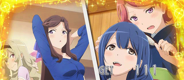 スマスロレヴュースタァライト　ボーナス終了画面　金エフェクト