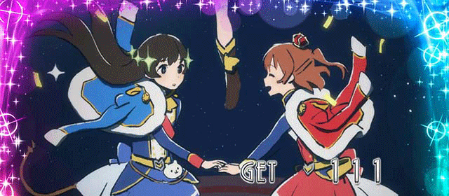 スマスロレヴュースタァライト　ボーナス終了画面　虹エフェクト