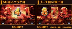 ミリオンゴッド凱旋のG-ZONE中の継続示唆演出