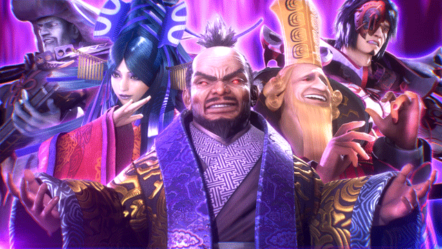 スマスロ新鬼武者3　AT終了画面　幻魔集合