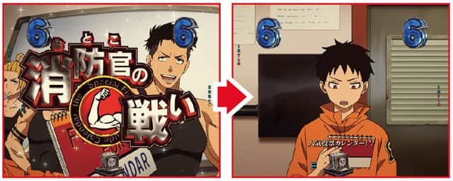 eフィーバー炎炎ノ消防隊2 通常時主要リーチ演出信頼度