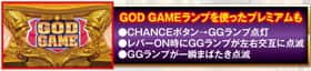 スロットハーデスのGOD GAMEランププレミアム