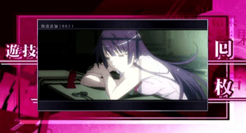 スマスロ化物語のAT終了画面 戦場ヶ原ひたぎ 高設定示唆画面