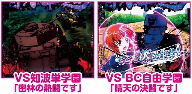 eガールズ&パンツァー 最終章 通常時主要リーチ演出信頼度