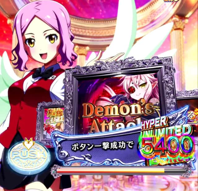 Pクイーンズブレイド奈落5400のLT演出