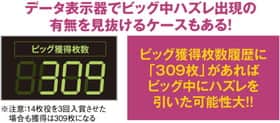 ハナビのビッグ中ハズレ確率